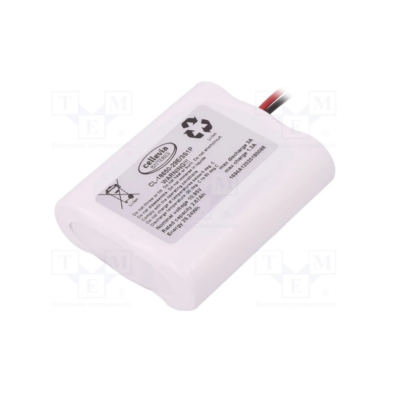 (image for) CL-18650-29E/3S1P / Backup Battery 10,95V