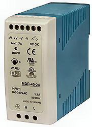 (image for) W&T 48VDC 40W Power Supply Din-Rail 11089