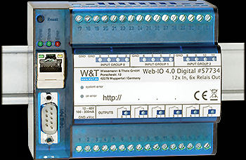 (image for) W&T 57730 Web-I/O 4.0 12x Digital Input, 12x Relay Output