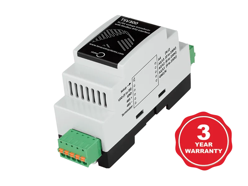 (image for) Teracom AC voltage transducer with MODBUS RTU interface TSV300
